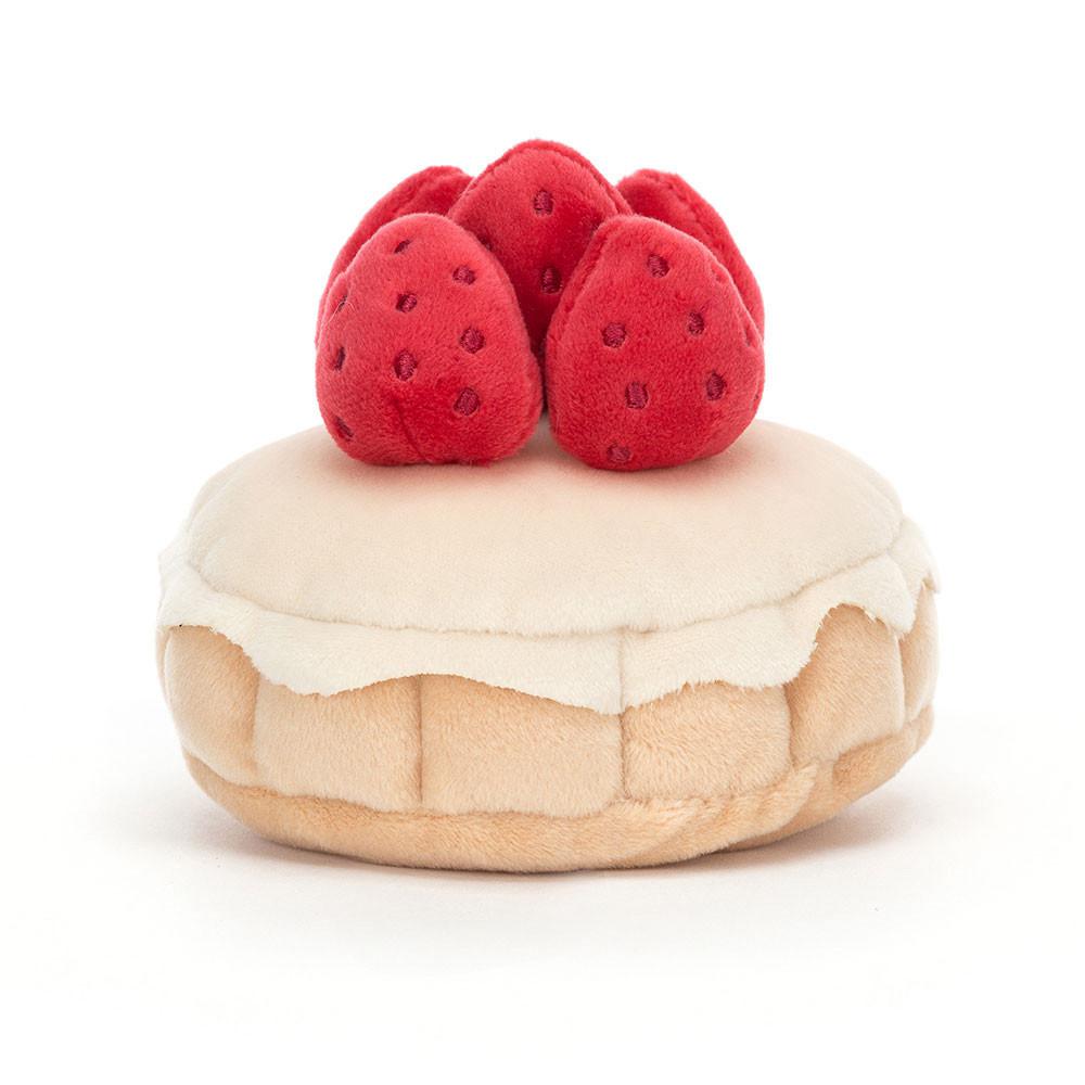 Food Jellycat Plyšáci Pretty Patisserie Tarte Aux Fraises,7cm x 10cm x 10cm Béžový | YWPMD-6157