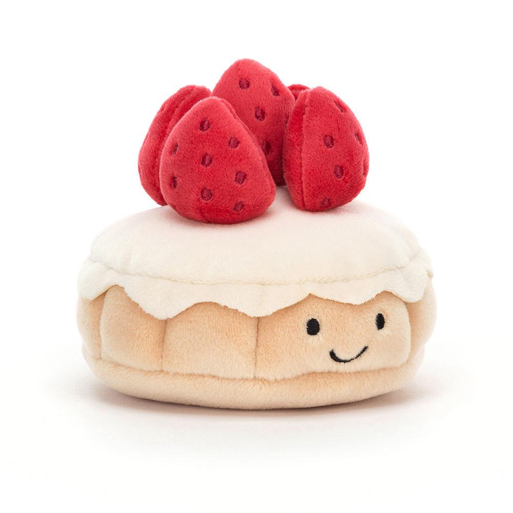 Food Jellycat Plyšáci Pretty Patisserie Tarte Aux Fraises,7cm x 10cm x 10cm Béžový | YWPMD-6157