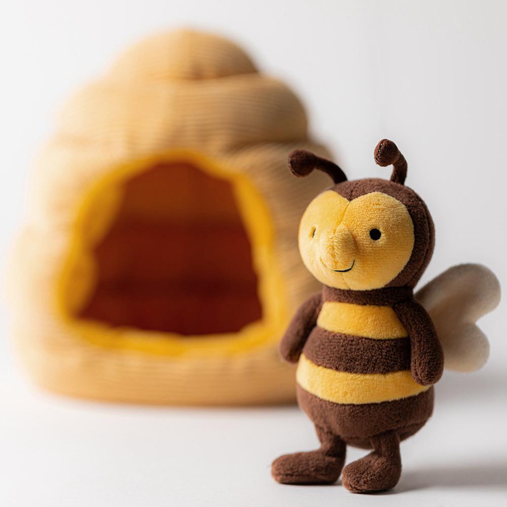 Hmyz Jellycat Plyšáci Honeyhome Bee,18cm x 17cm x 13cm Žluté | ANQKP-4206