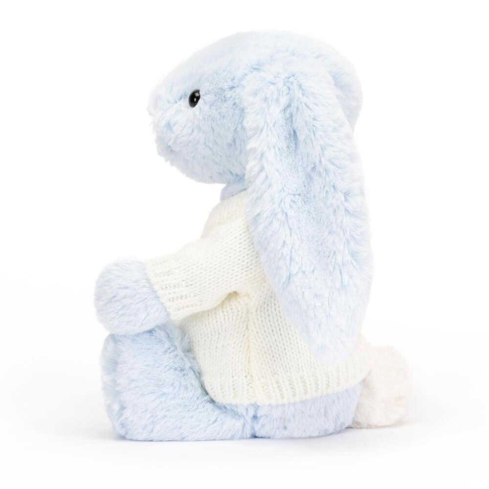 Jumpers Jellycat Bashful Bunny with Cream Jumper,31cm x 12cm x 9cm Blankyt | JMODY-4821