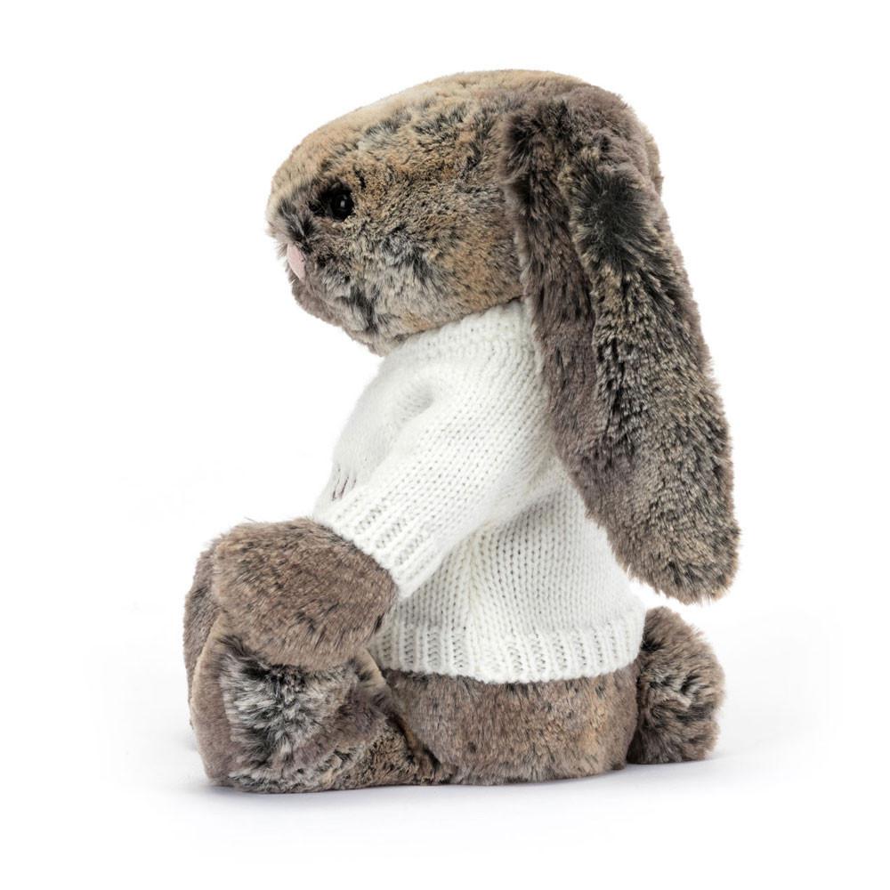 Jumpers Jellycat Bashful Cottontail Bunny with Cream Jumper,31cm x 12cm x 9cm Hnědé | PECWD-7230