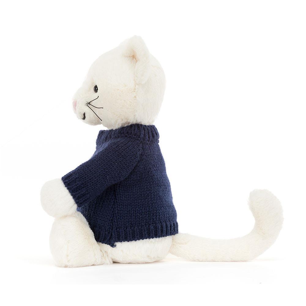 Jumpers Jellycat Bashful Cream Kitten,31cm x 12cm x 9cm Bílé | WXUCJ-0452