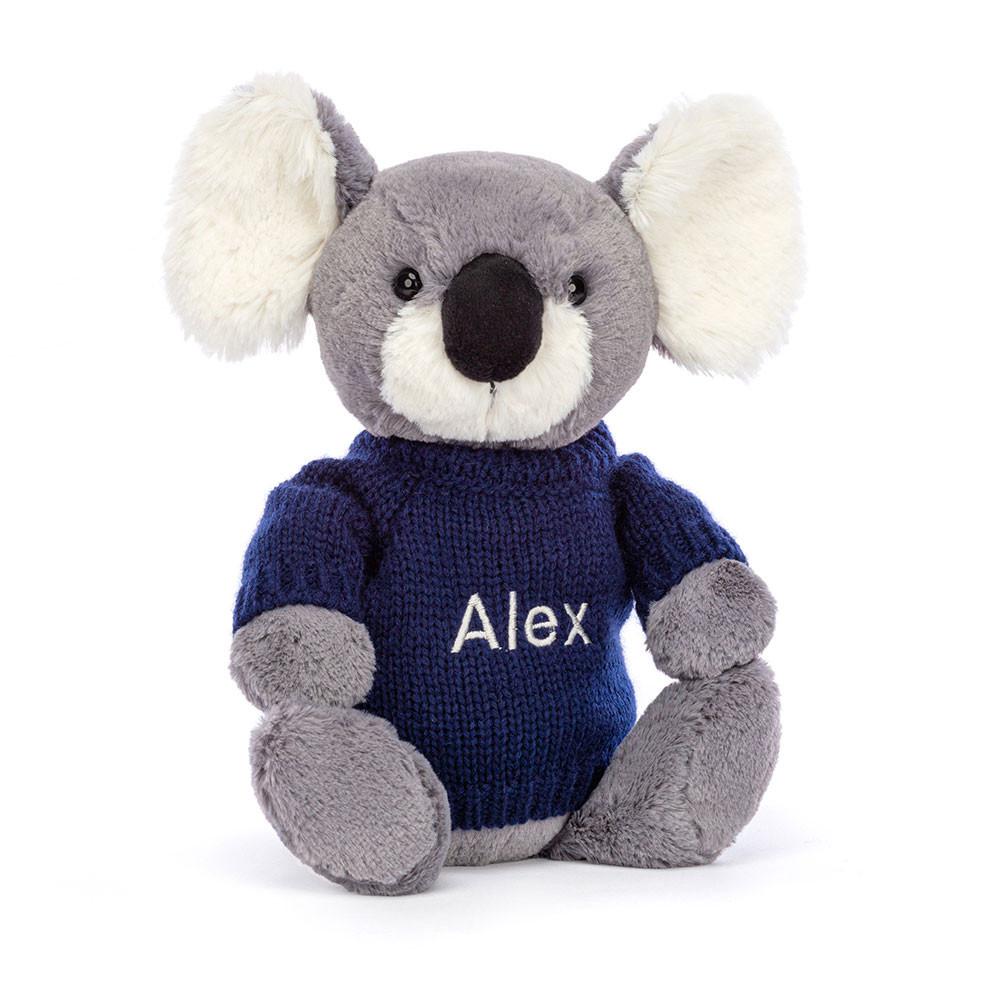 Jumpers Jellycat Bashful Koala,31cm x 12cm x 9cm Šedé | BNAMJ-0178