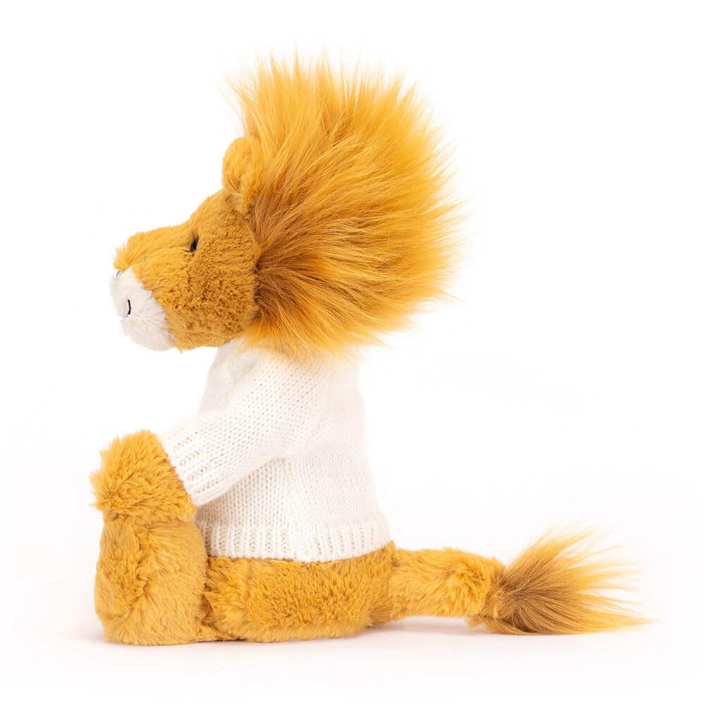 Jumpers Jellycat Bashful Lion with Cream Jumper,31cm x 12cm x 9cm Žluté | JFPAM-4567