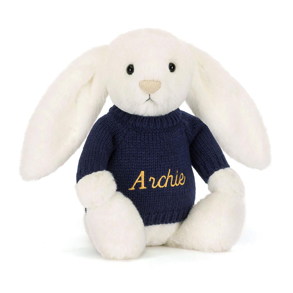 Jumpers Jellycat Bashful Luxe Bunny Luna,31cm x 12cm x 9cm Bílé | UFOWP-9780