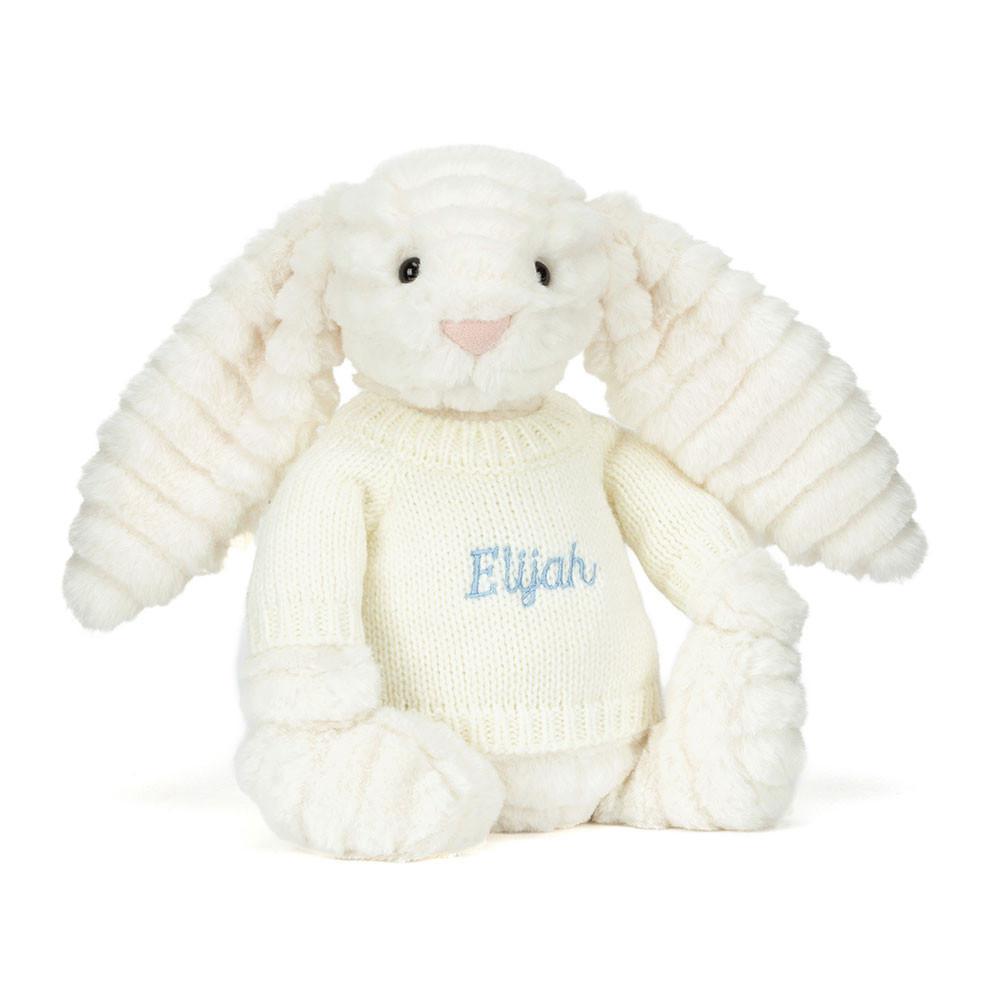 Jumpers Jellycat Bashful Luxe Bunny Nimbus with Cream Jumper,31cm x 12cm x 9cm Bílé | FDRVZ-8723