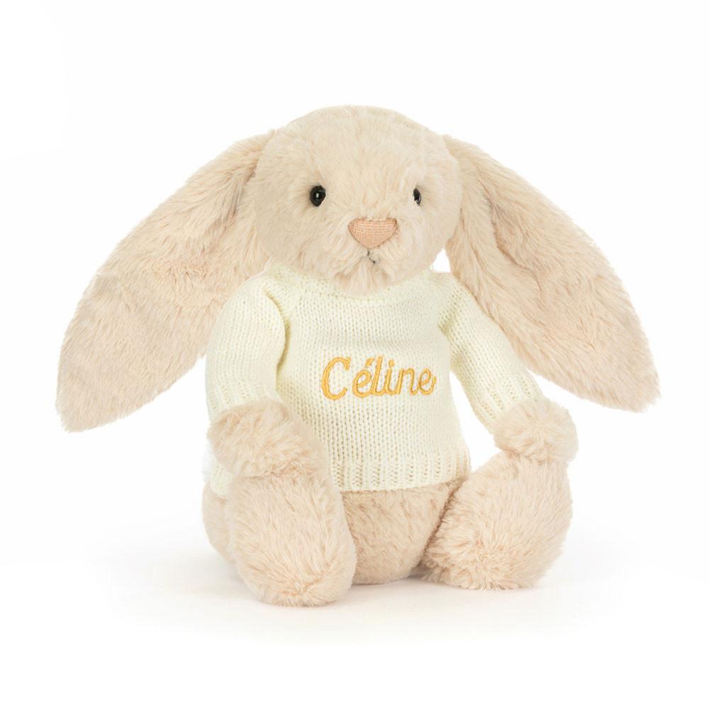 Jumpers Jellycat Bashful Luxe Bunny Willow with Cream Jumper,31cm x 12cm x 9cm Béžový | BXREK-0612