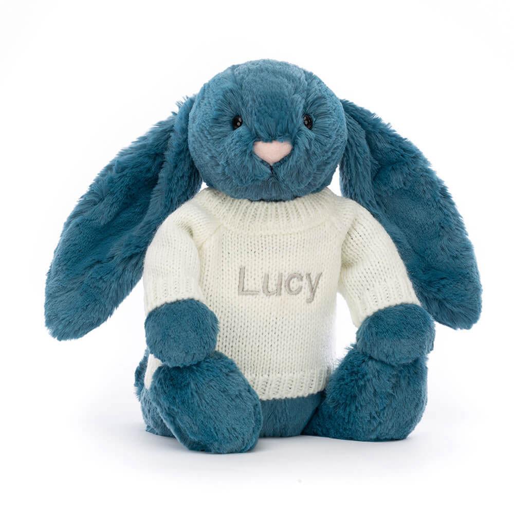 Jumpers Jellycat Bashful Mineral Bunny with Cream Jumper,31cm x 12cm x 9cm Blankyt | HQGXW-0532