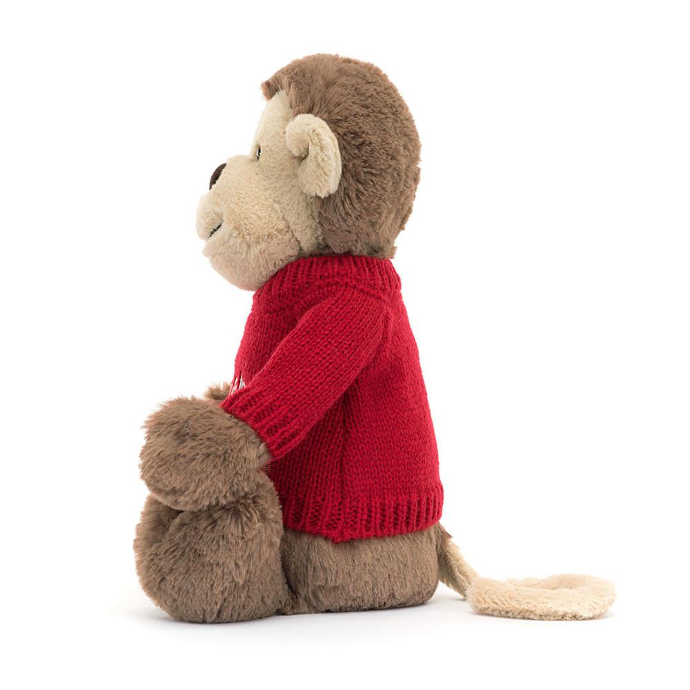 Jumpers Jellycat Bashful Opičky,31cm x 12cm x 9cm Hnědé | SVGKR-0185