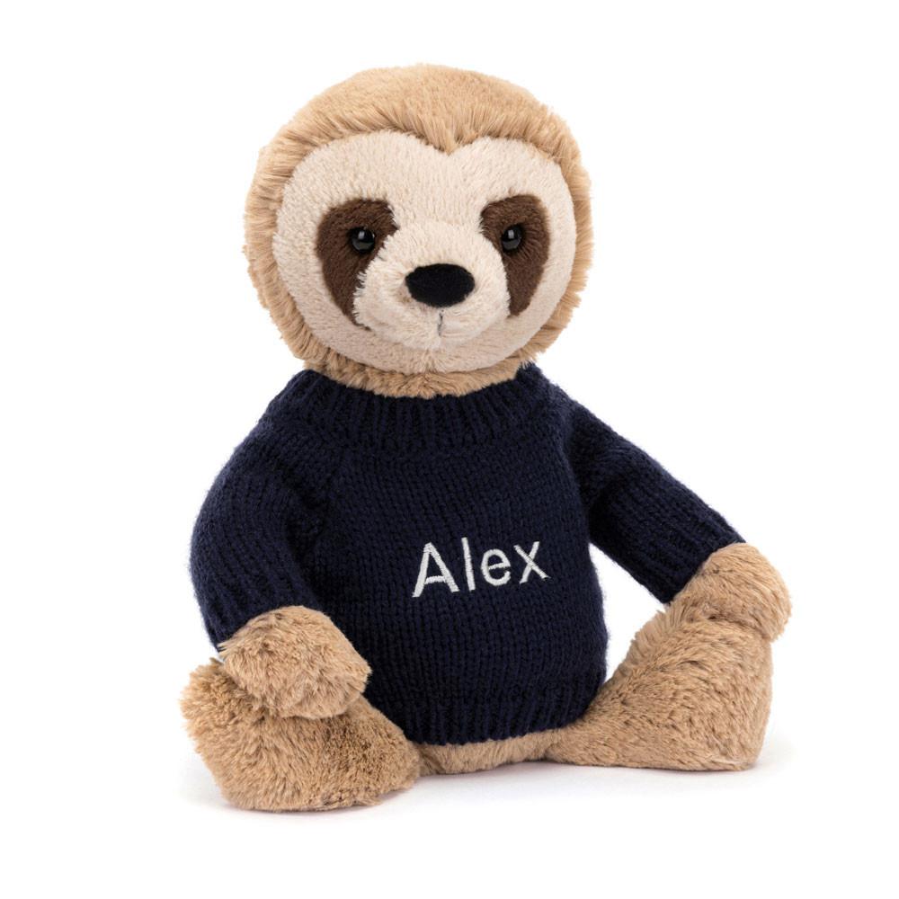 Jumpers Jellycat Bashful Sloth,28cm x 10cm x 7cm Béžový | TEKRB-1325