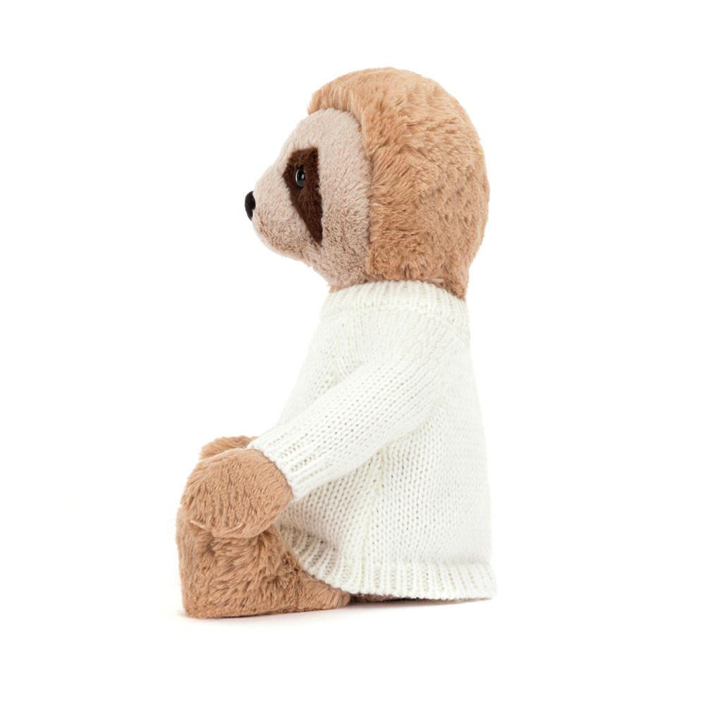 Jumpers Jellycat Bashful Sloth with Cream Jumper,28cm x 10cm x 7cm Béžový | GALXY-7024