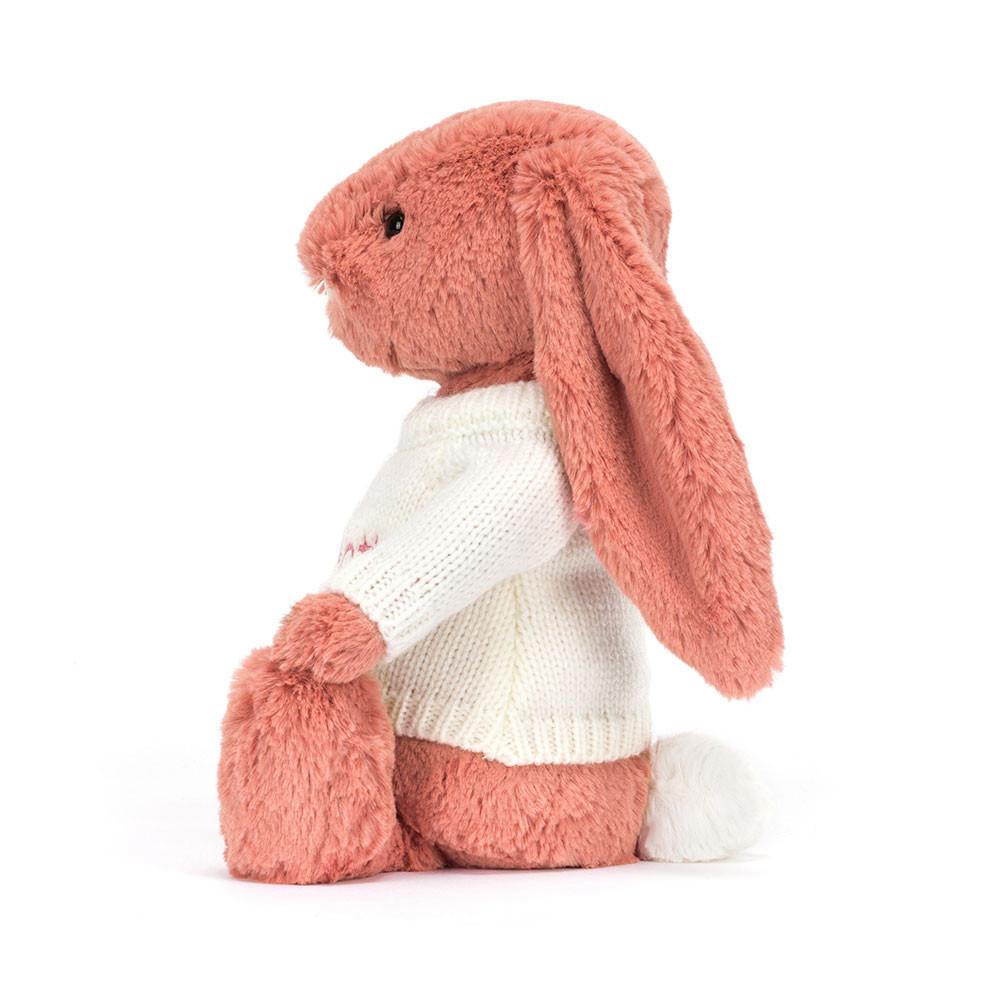 Jumpers Jellycat Bashful Sorrel Bunny with Cream Jumper,31cm x 12cm x 9cm Oranžové | UBAQD-5178