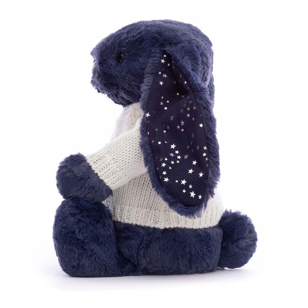 Jumpers Jellycat Bashful Stardust Bunny with Cream Jumper,31cm x 12cm x 9cm Blankyt | GHQEN-8570