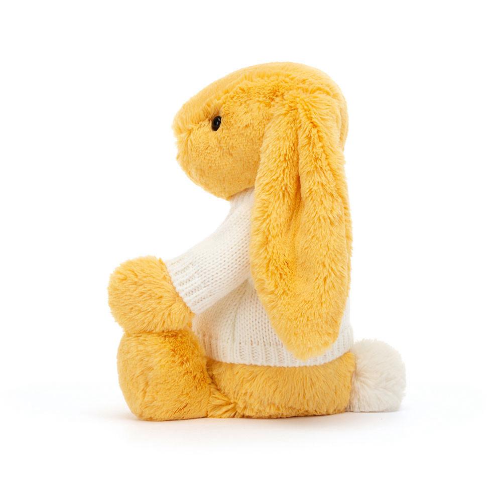 Jumpers Jellycat Bashful Sunshine Bunny with Cream Jumper,31cm x 12cm x 9cm Žluté | UVOFC-9582
