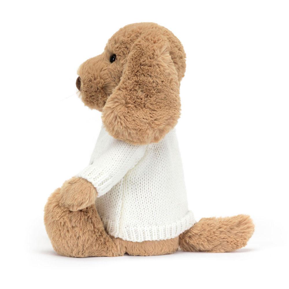 Jumpers Jellycat Bashful Toffee Puppy with Cream Jumper,31cm x 12cm x 9cm Hnědé | NWCED-7380