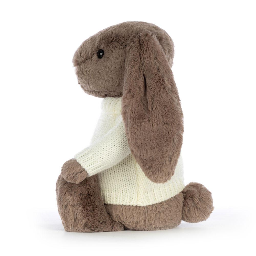 Jumpers Jellycat Bashful Truffle Bunny with Cream Jumper,31cm x 12cm x 9cm Hnědé | BKMPR-5728