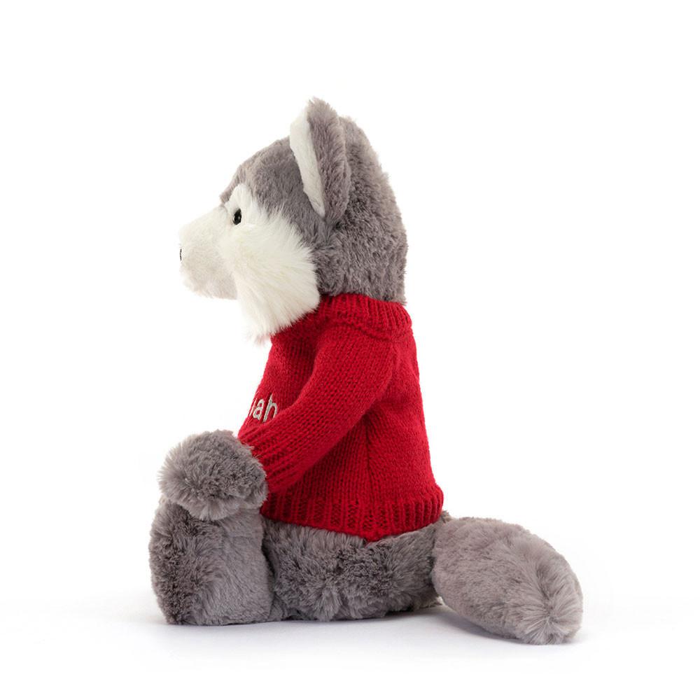 Jumpers Jellycat Bashful Wolf,31cm x 12cm x 9cm Šedé | VLQZK-6402