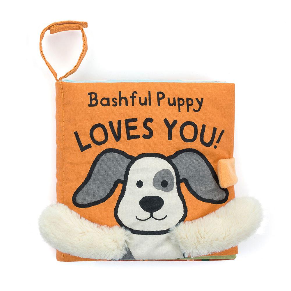 Knihy Jellycat Bashful Puppy Loves You,15cm x 15cm x 5cm Bílé | GAHSP-9871