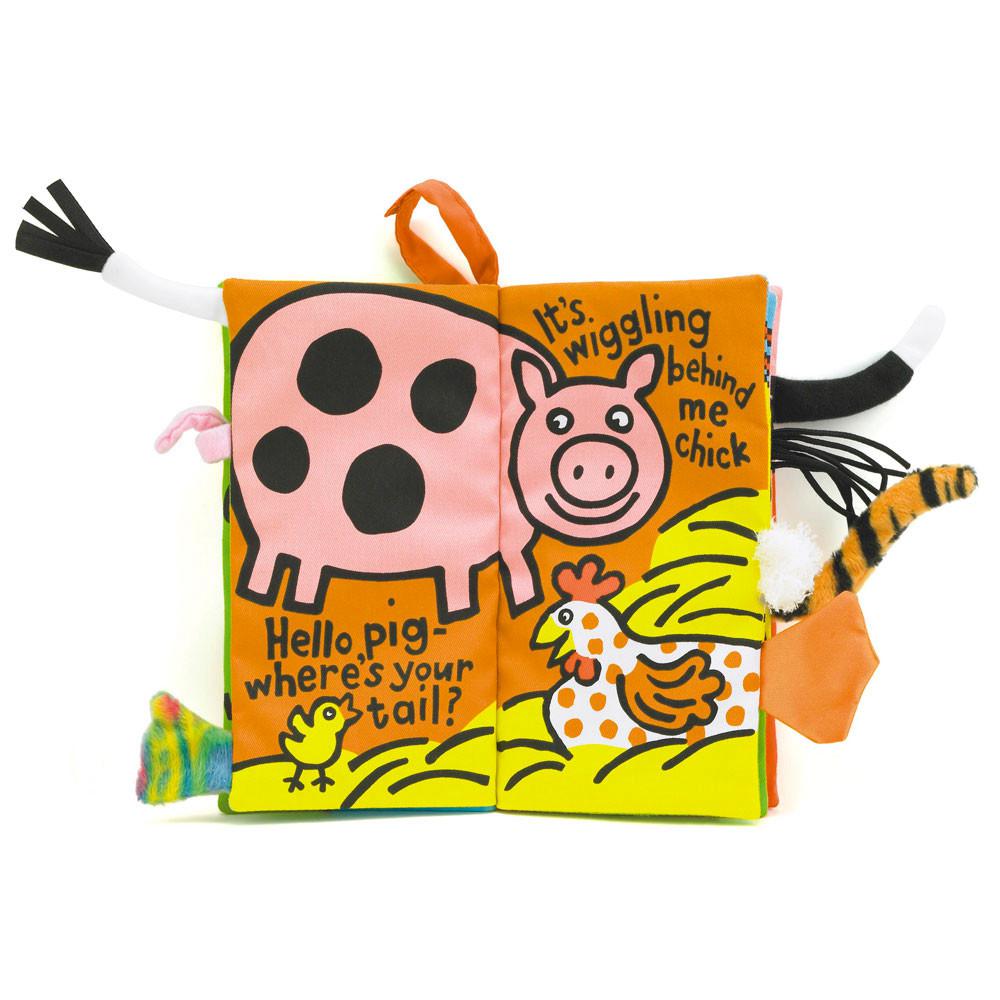 Knihy Jellycat Farm Tails Activity,22cm x 13cm x 5cm Zelene | USBIK-3709