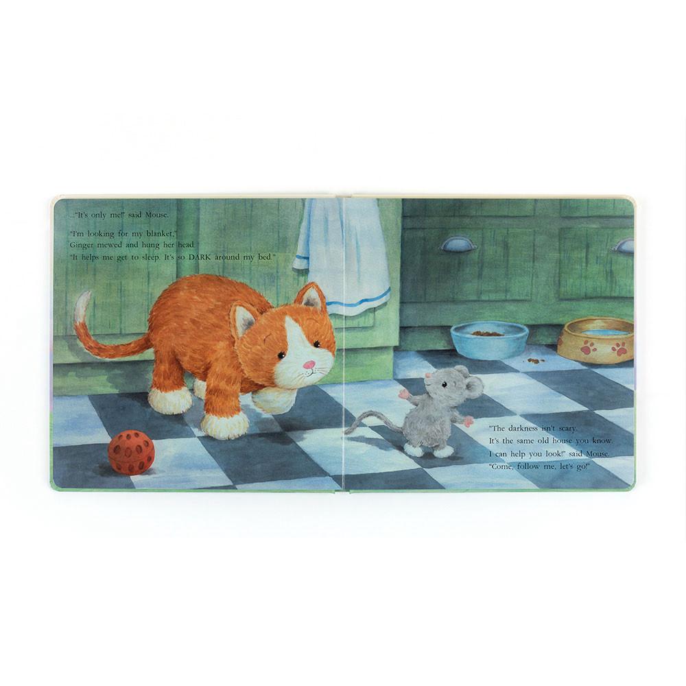 Knihy Jellycat Ginger, the Courageous Kitten,23cm x 23cm x 2cm Oranžové | ISMKL-8924