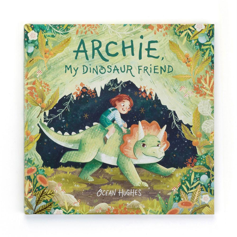 Knižka Aktivity Jellycat Archie, My Dinosaur Friend and Archie Dinosaur, Zelene | KIPZQ-3064