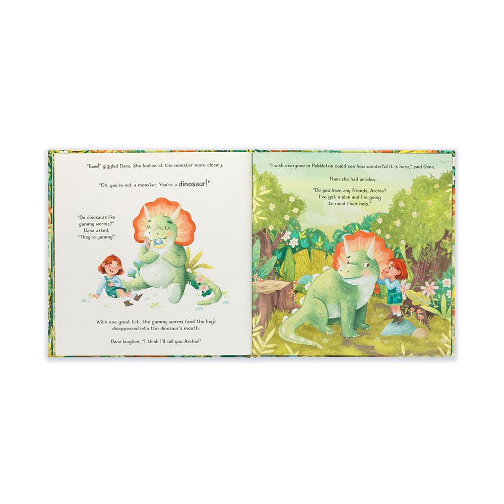 Knižka Aktivity Jellycat Archie, My Dinosaur Friend and Archie Dinosaur, Zelene | KIPZQ-3064