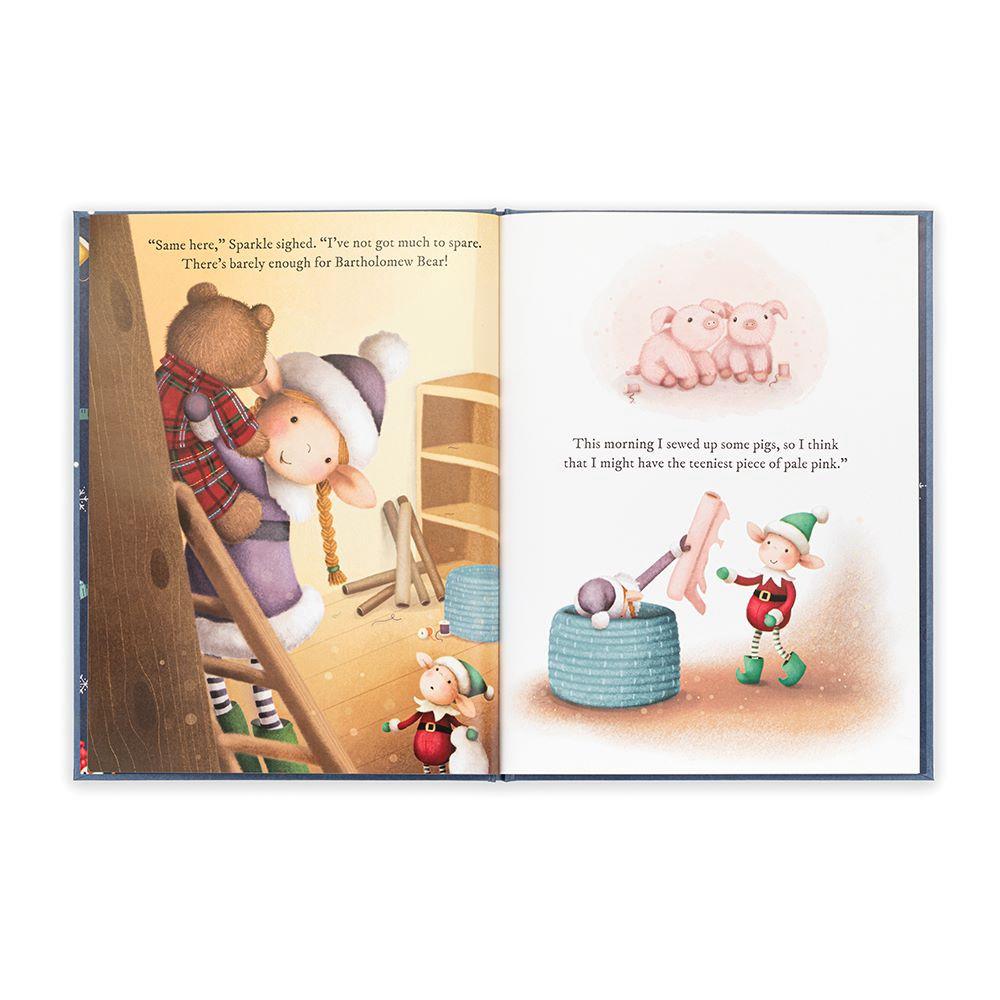 Knižka Aktivity Jellycat Eldo Elf and the Patchwork Bashful Bunny and Eldo Elf, Červené | VGHTU-7361