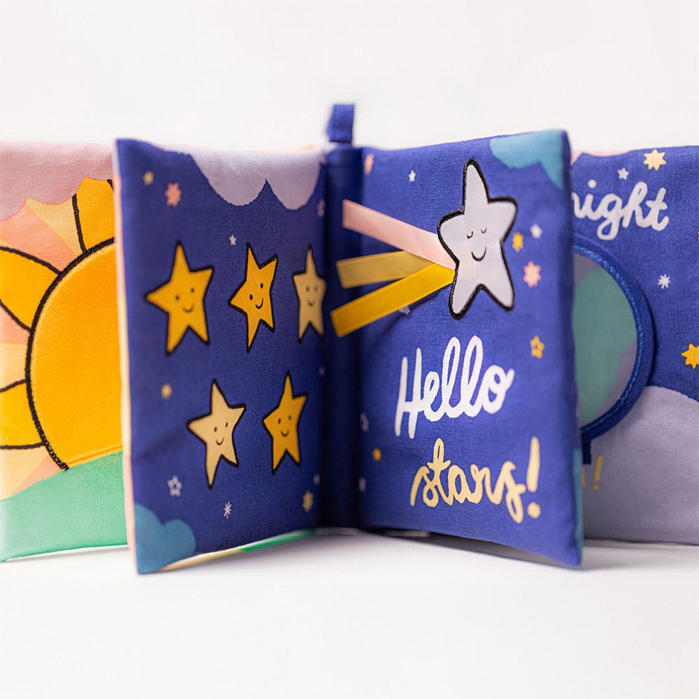 Knižka Aktivity Jellycat Hello Moon Fabric,18cm x 18cm x 5cm Bílé | GPLCF-0918