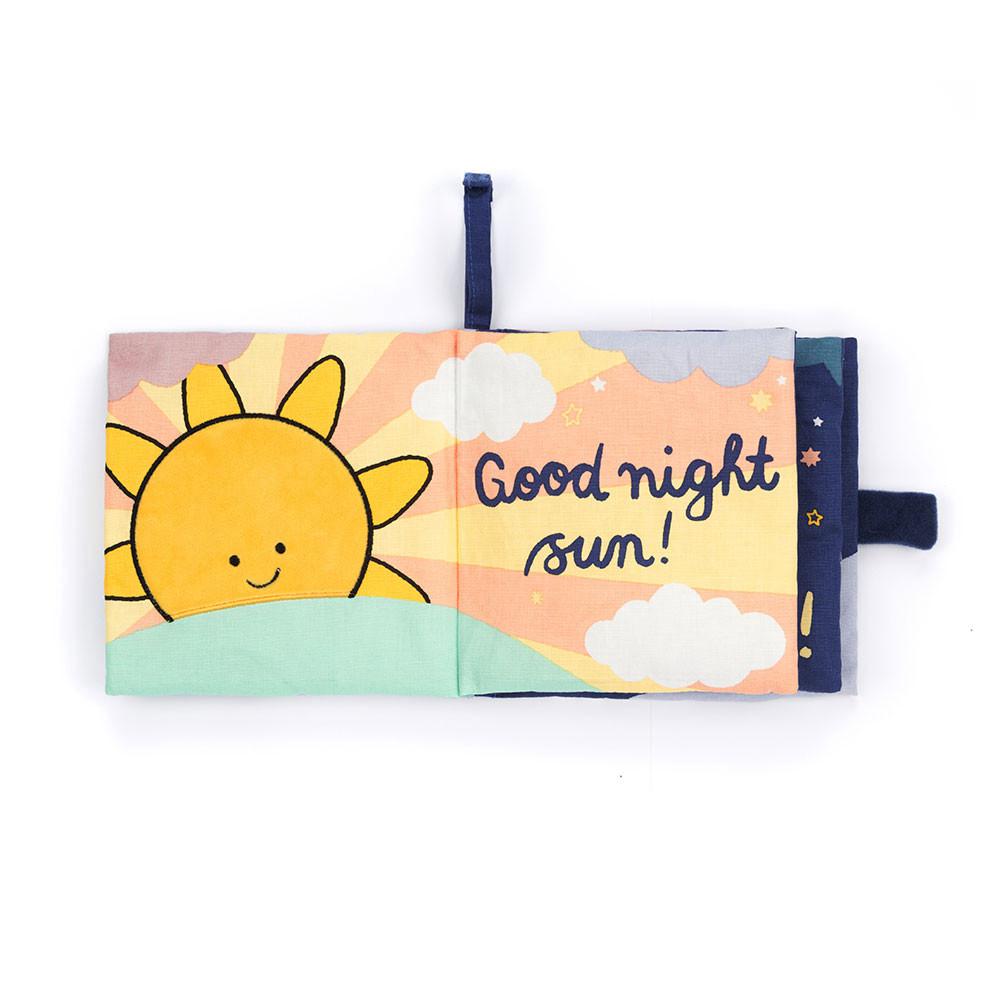 Knižka Aktivity Jellycat Hello Moon Fabric and Amuseables Moon Medium, Bílé | BRMVD-1367
