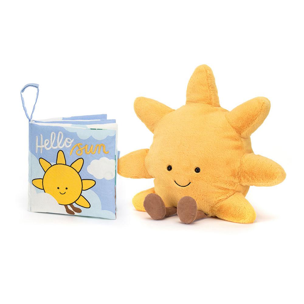 Knižka Aktivity Jellycat Hello Sun Fabric and Amuseables Sun Medium, Žluté | YVHWQ-7296