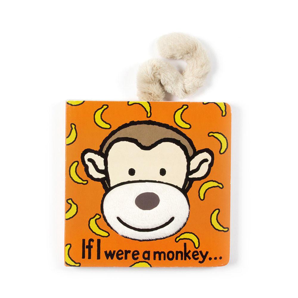Knižka Aktivity Jellycat If I Were A Opičky and Bashful Opičky Small, Hnědé | VAQMZ-7460