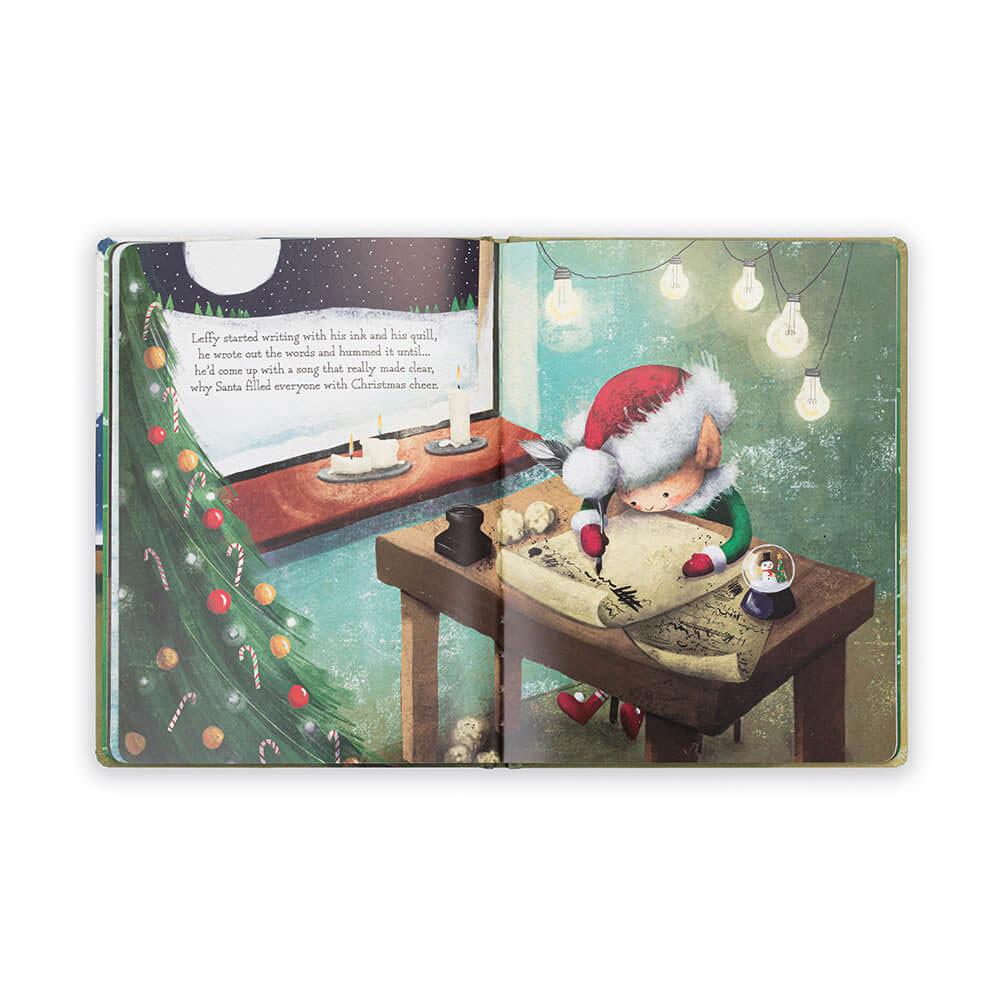 Knižka Aktivity Jellycat Leffy's Christmas Gift and Leffy Elf Medium, Zelene | KPMDH-9578