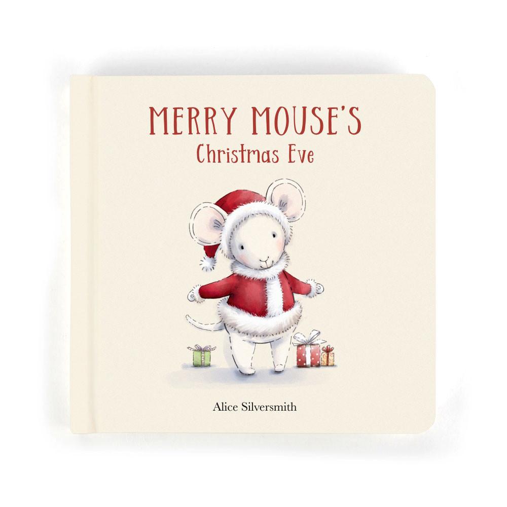 Knižka Aktivity Jellycat Merry Mouse's Christmas Eve and Merry Mouse, Bílé | JNZWS-5103