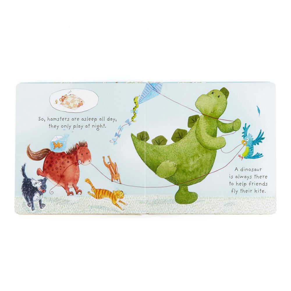 Knižka Aktivity Jellycat My Best Pet and Bashful Dino Medium, Zelene | ZTCSR-9425