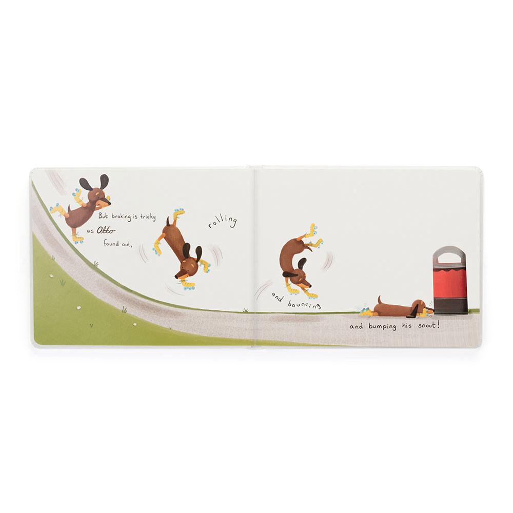 Knižka Aktivity Jellycat Otto the Loyal Long and Otto Sausage Medium, Hnědé | ZKIUT-1078