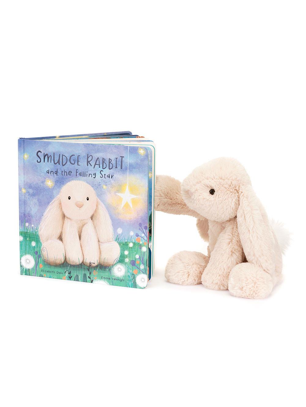 Knižka Aktivity Jellycat Smudge Rabbit and the Falling Star and Smudge Rabbit Medium, Béžový | CZLUK-0815