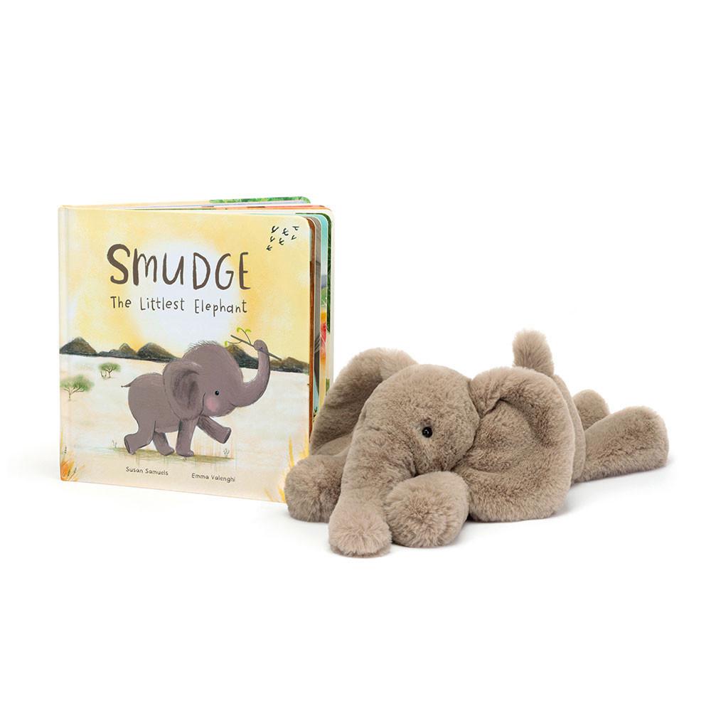 Knižka Aktivity Jellycat Smudge the Littlest Sloníci and Smudge Sloníci Medium, Šedé | XZVIT-6980