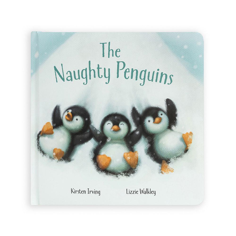 Knižka Aktivity Jellycat The Naughty Penguins and Peanut Penguin Medium, Černé | POXZQ-0251