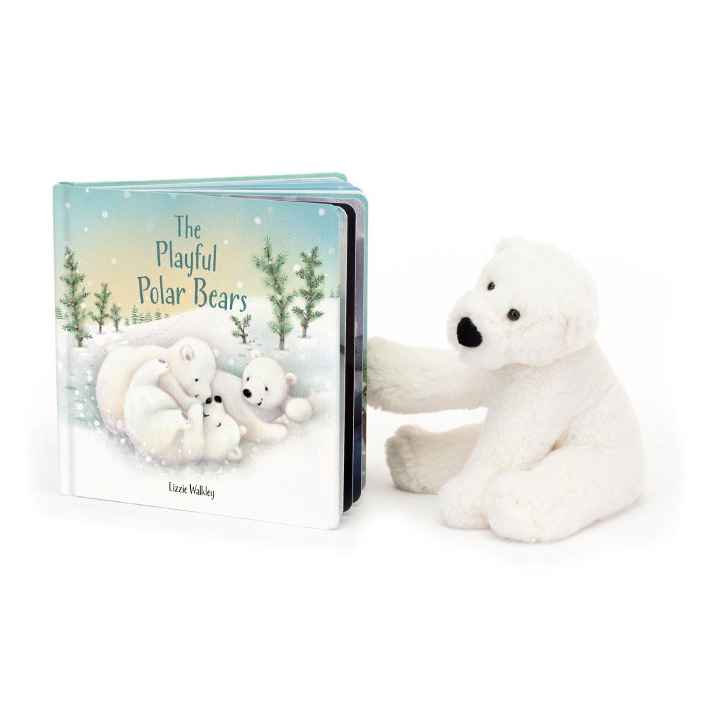 Knižka Aktivity Jellycat The Playful Polars and Perry Polar Small, Bílé | ZCILK-0351