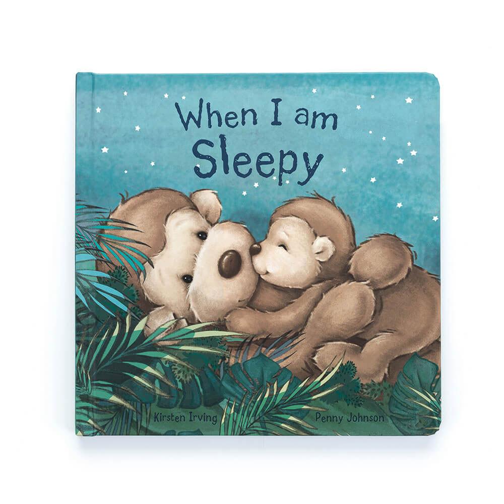 Knižka Aktivity Jellycat When I Am Sleepy and Bashful Opičky Medium, Hnědé | IQVXU-1652