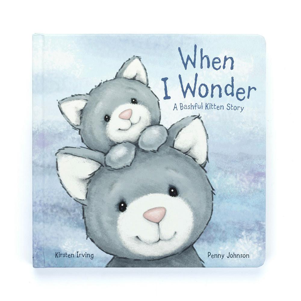 Knižka Aktivity Jellycat When I Wonder and Bashful Kitty Medium, Šedé | CUMFP-1574