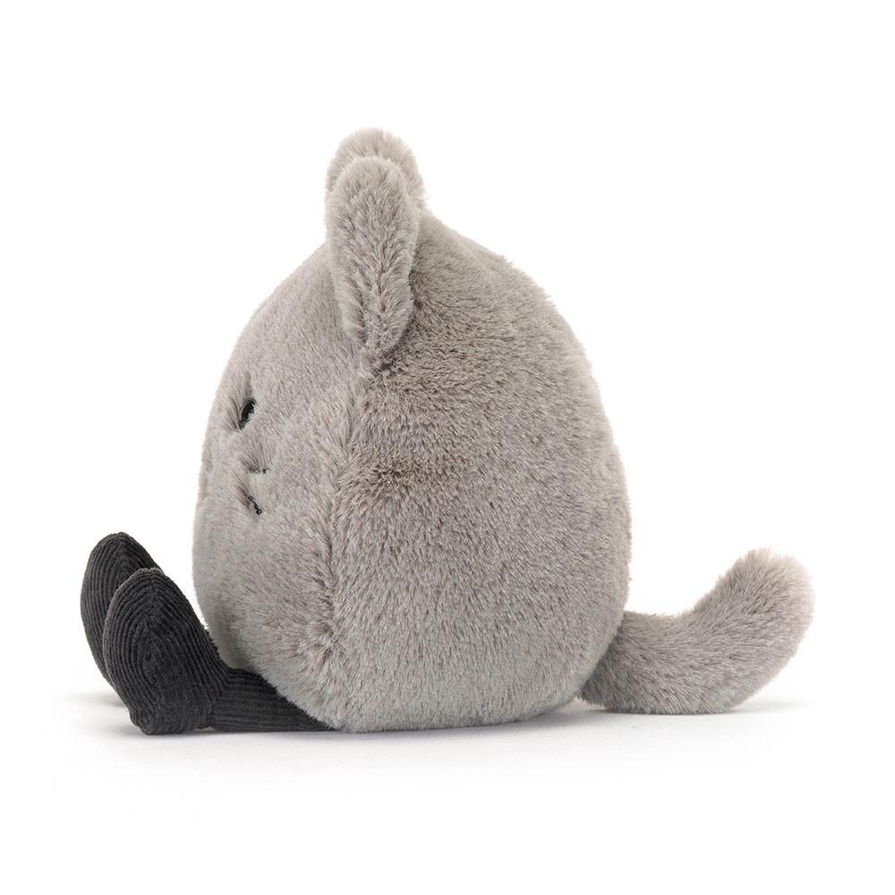 Kočičky Jellycat Plyšáci Amuseabean Kitty,4.7in x 3.5in x 2.4in Šedé | AGOSR-8527