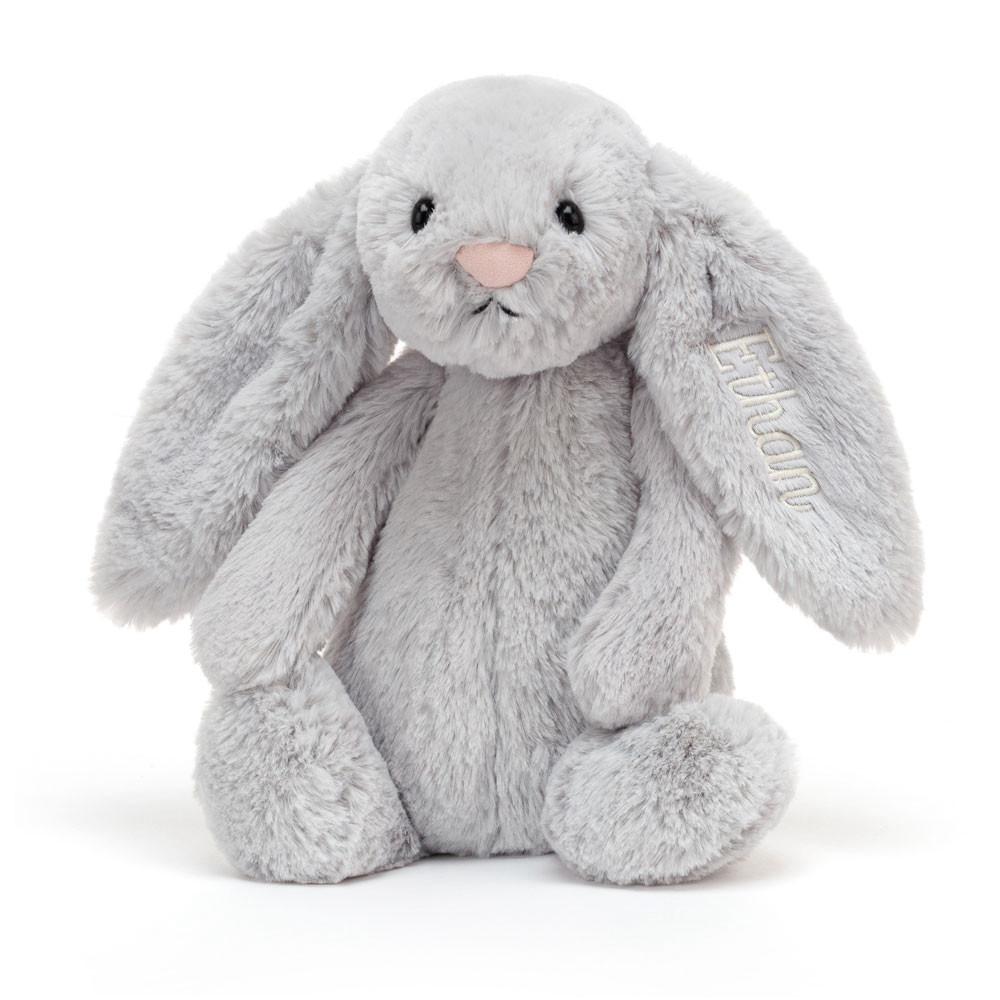 Králícči Jellycat Bashful Medium,31cm x 12cm x 9cm Šedé | RYLGB-9103