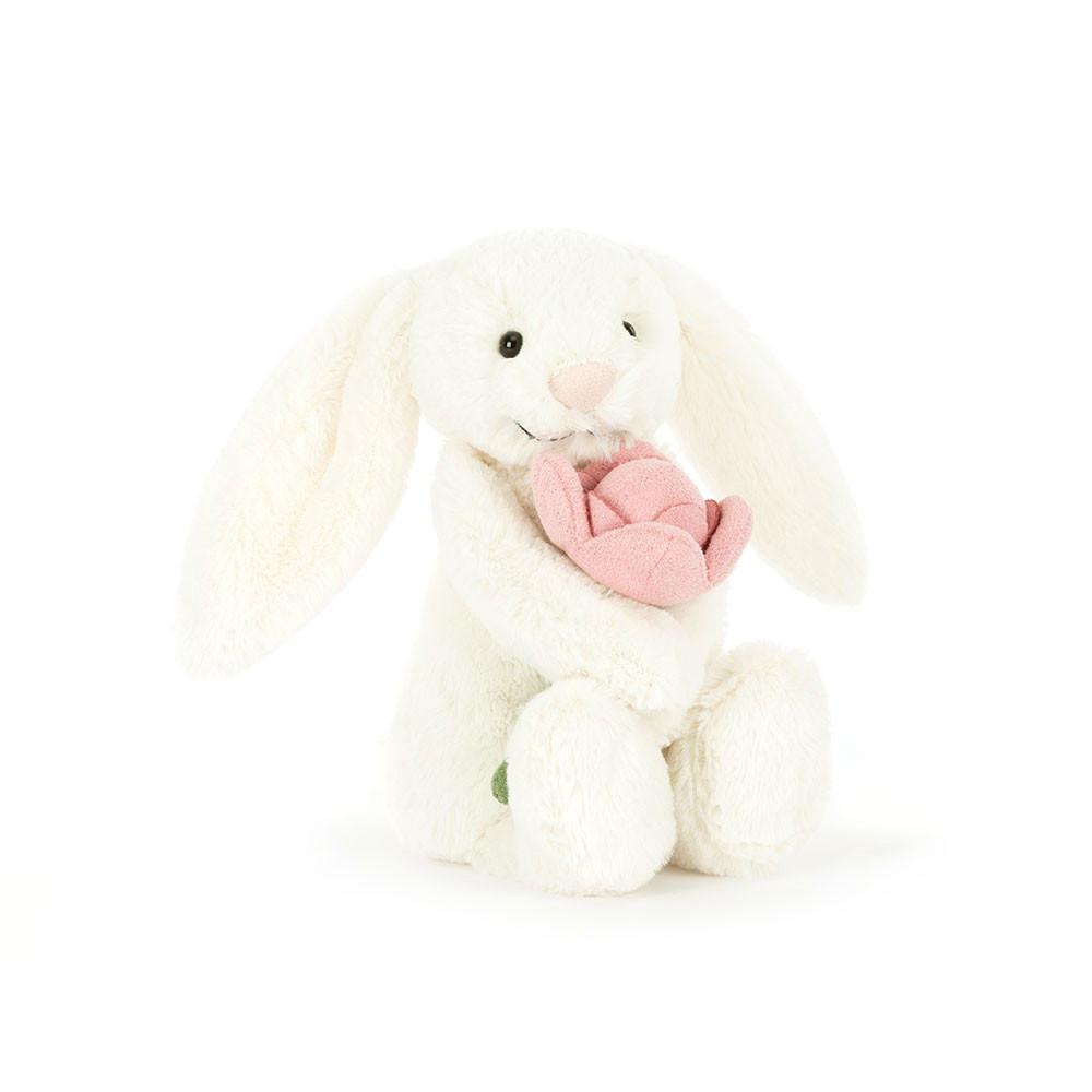 Králícči Jellycat Plyšáci Bashful \'Peony\',7.1in x 3.5in x 3.1in Bílé | HSZPN-8729