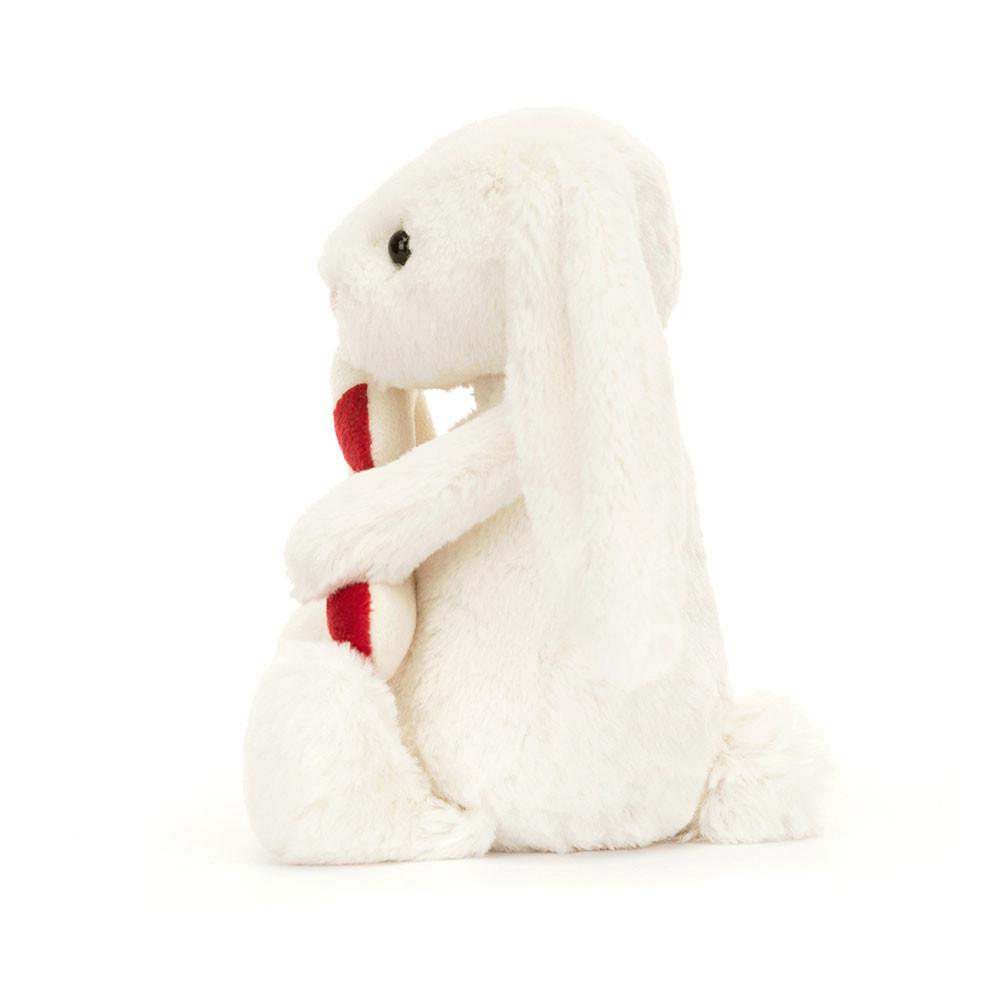 Králícči Jellycat Plyšáci Bashful with Candy Cane,7.1in x 3.5in x 3.1in Bílé | AHDPZ-2340