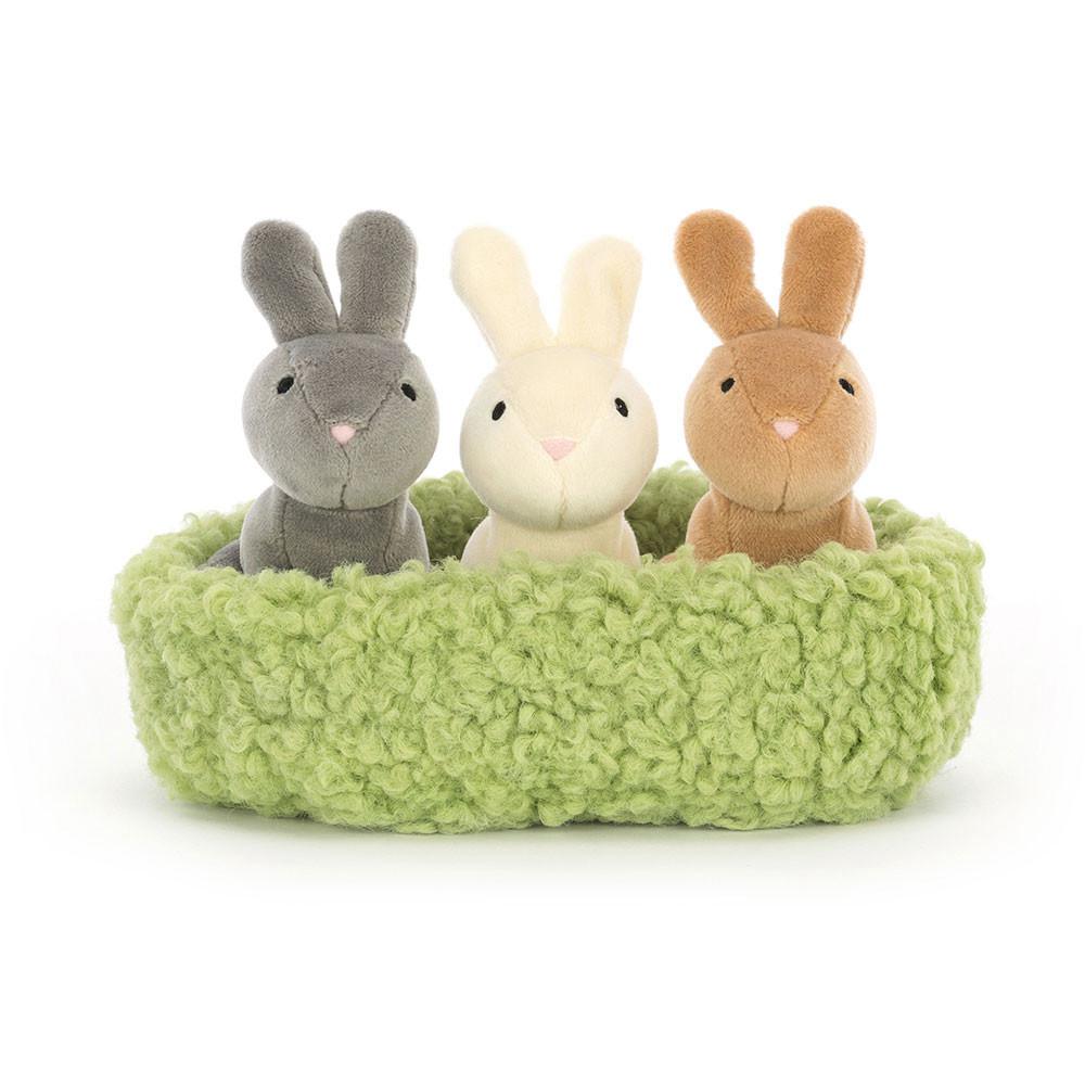 Králícči Jellycat Plyšáci Nesting Bunnies,11cm x 13cm x 13cm Hnědé | WGBHM-5069