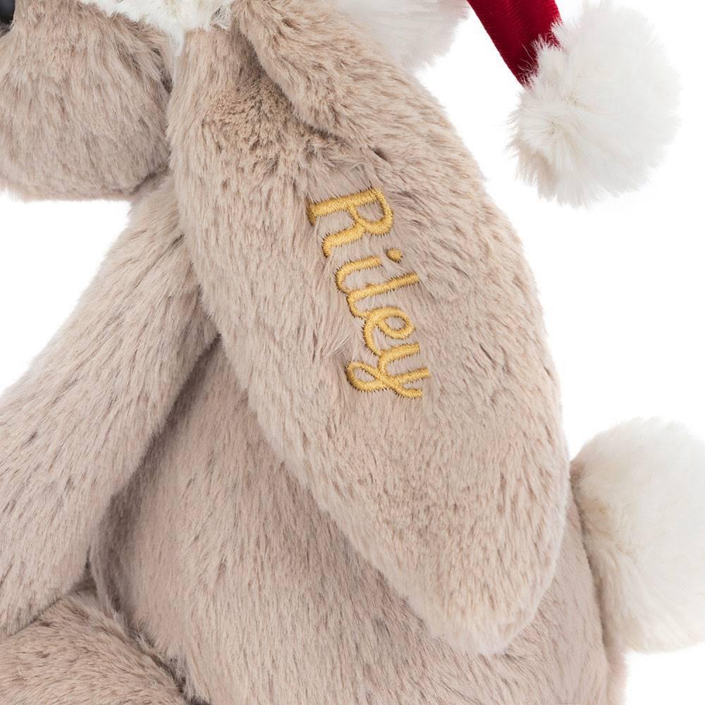 Králíček Jellycat Plyšáci Bashful Christmas Bunny,31cm x 12cm x 9cm Béžový | VYUDP-3861