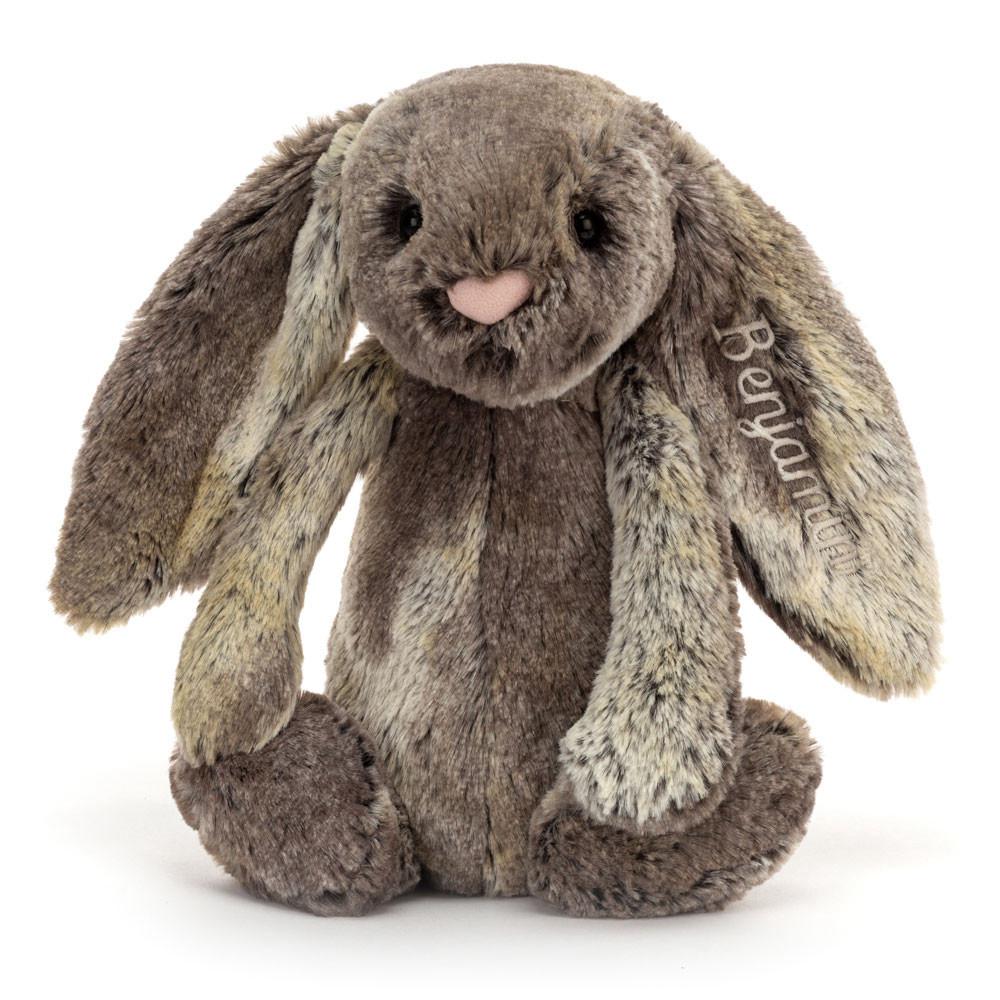 Králíček Jellycat Plyšáci Bashful Cottontail Bunny Medium,31cm x 12cm x 9cm Hnědé | LMAJO-2097