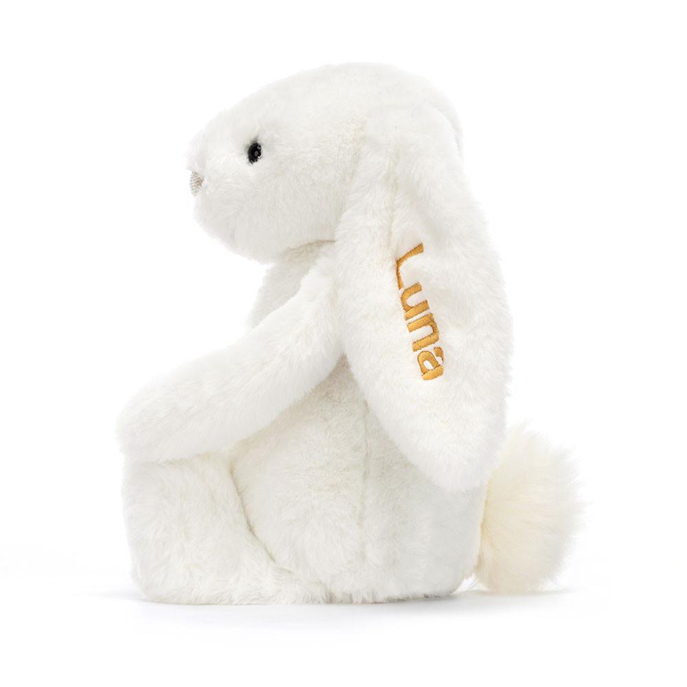 Králíček Jellycat Plyšáci Bashful Luxe Bunny Luna Medium,31cm x 12cm x 9cm Bílé | RSDAX-1309