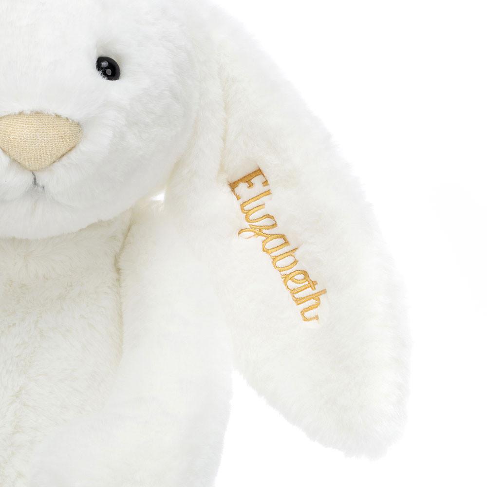 Králíček Jellycat Plyšáci Bashful Luxe Bunny Luna Huge,31cm x 12cm x 9cm Bílé | QWHTF-1763